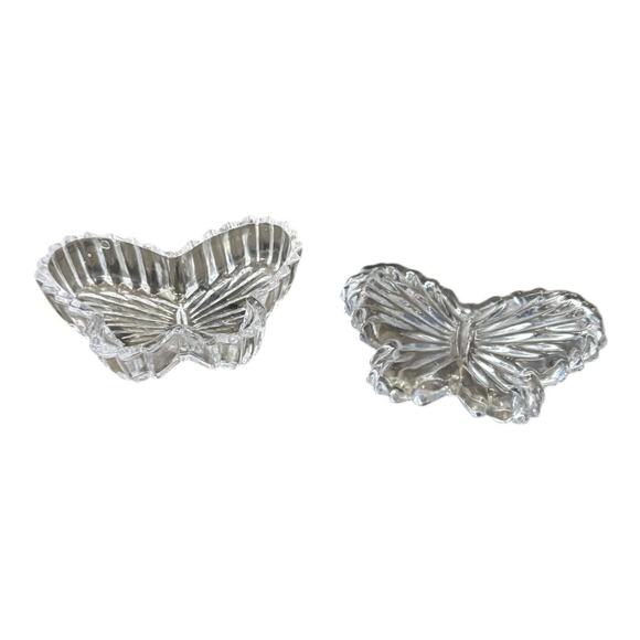 Butterfly Glass Jewelry Organizer Container - Picture 2 of 5